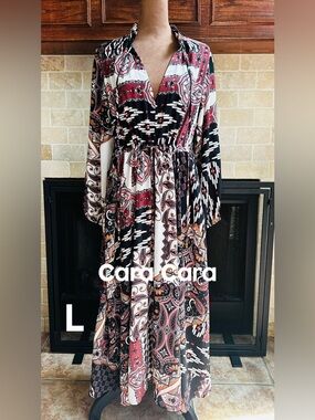 Cara Cara Midi Dress Long Sleeve
